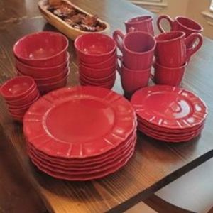 JCPENNEY Home red dish set